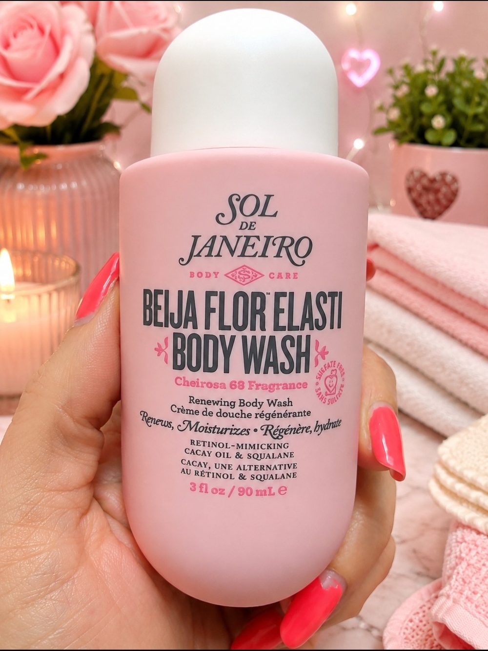 Sol de Janeiro Pink Beija Flor Elasti Body Wash